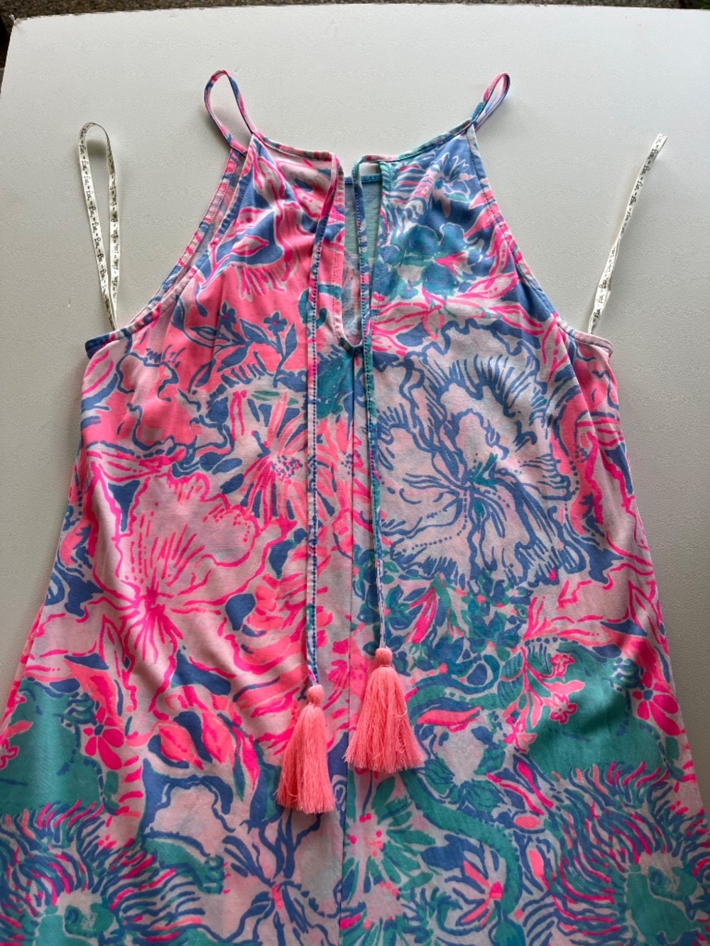 Lilly Pulitzer Margot Maxi Dress blue and pink size XS - Picture 5 of 11